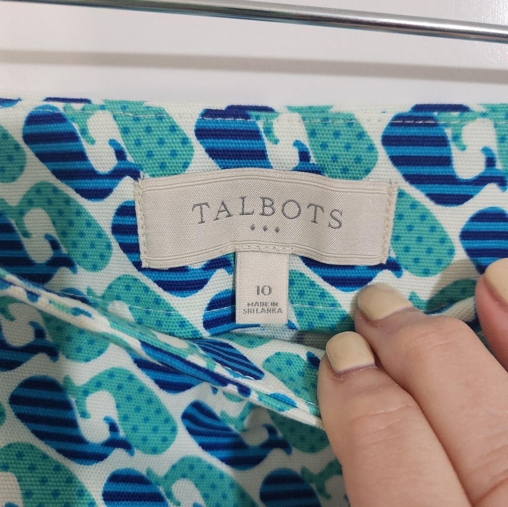 Talbots Whale Print skirt, Size 10 - Picture 2 of 7